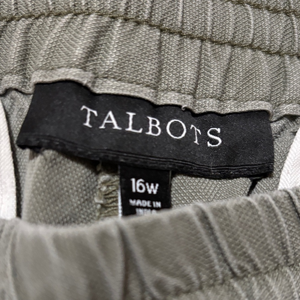 Talbots Women's Sage Green Ankle Pants - Picture 2 of 3